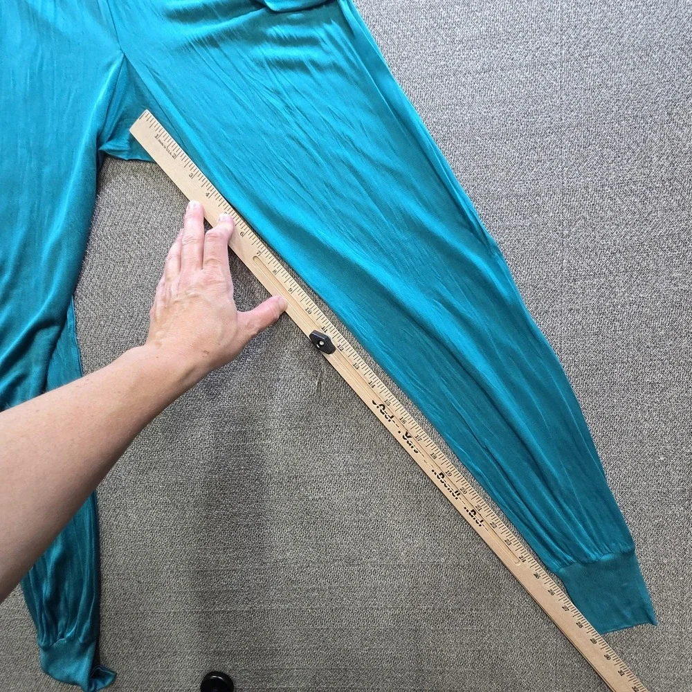 Vintage Gander Mountain 100% Silk Base Layer Set M Turquoise Turtleneck Long Joh